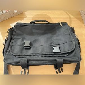 Vanwes fabric Laptop briefcase with many pockets